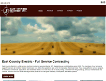 Tablet Screenshot of eastcountryelectric.com